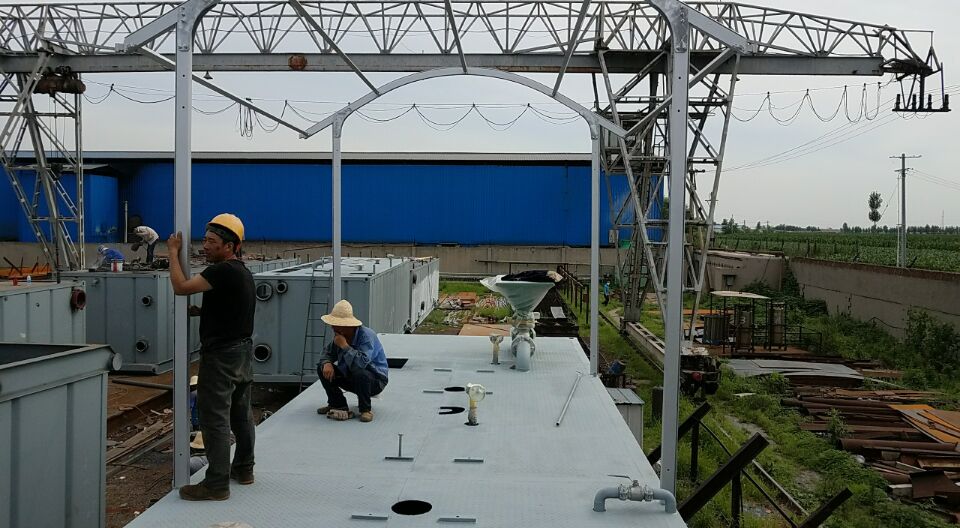 大慶油田油罐設備遮陽篷施工驗收